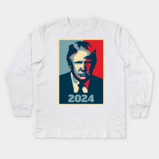 Trump 2024 Kids Long Sleeve T-Shirt